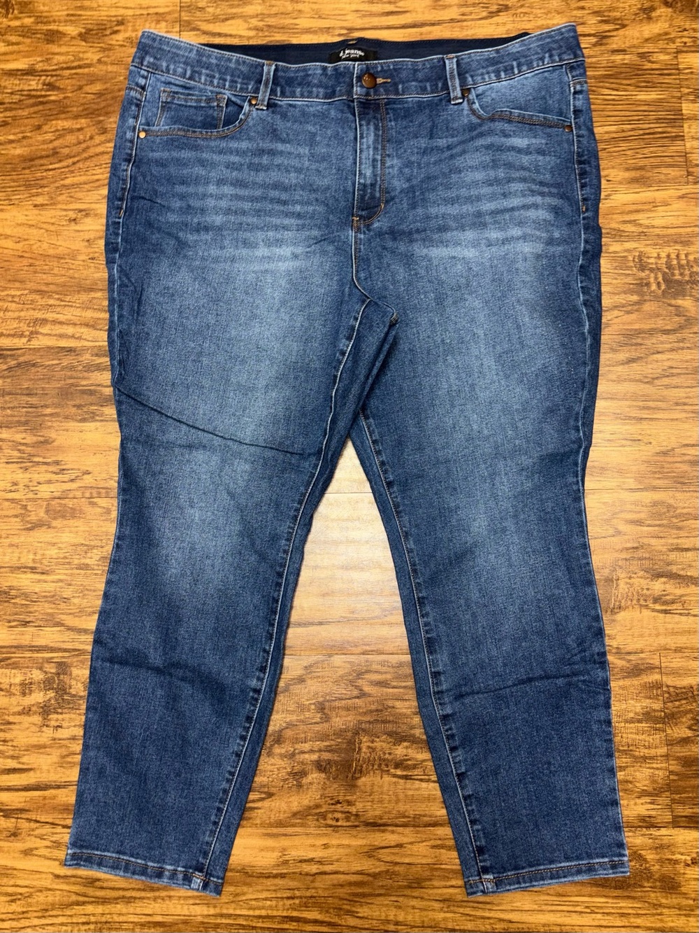 D. Jeans High Rise Skinny Jeans Plus Size 22W